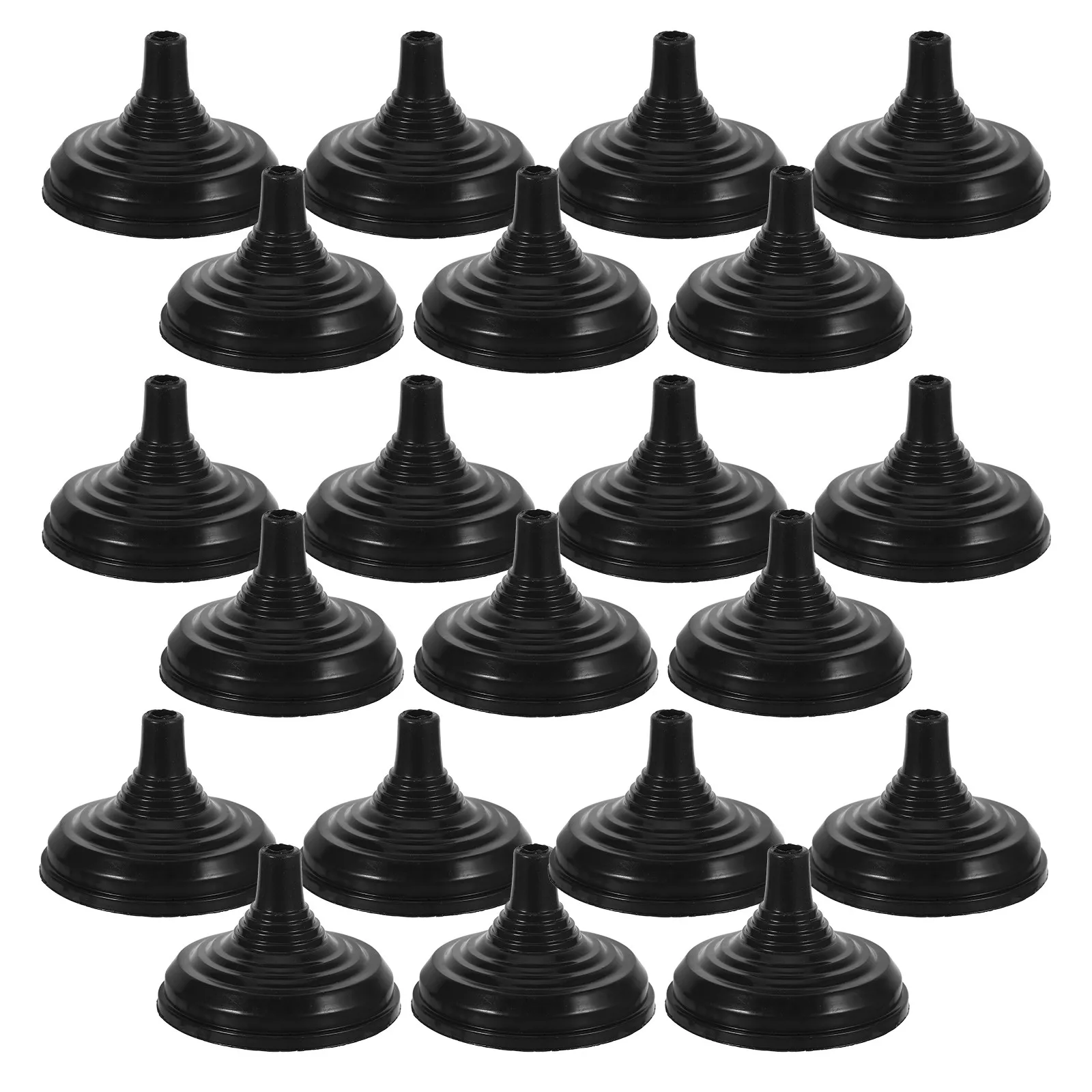 50 Pcs Desk Ornament Desktop Stand Flag Holder Stands Flagpole Base Black Small