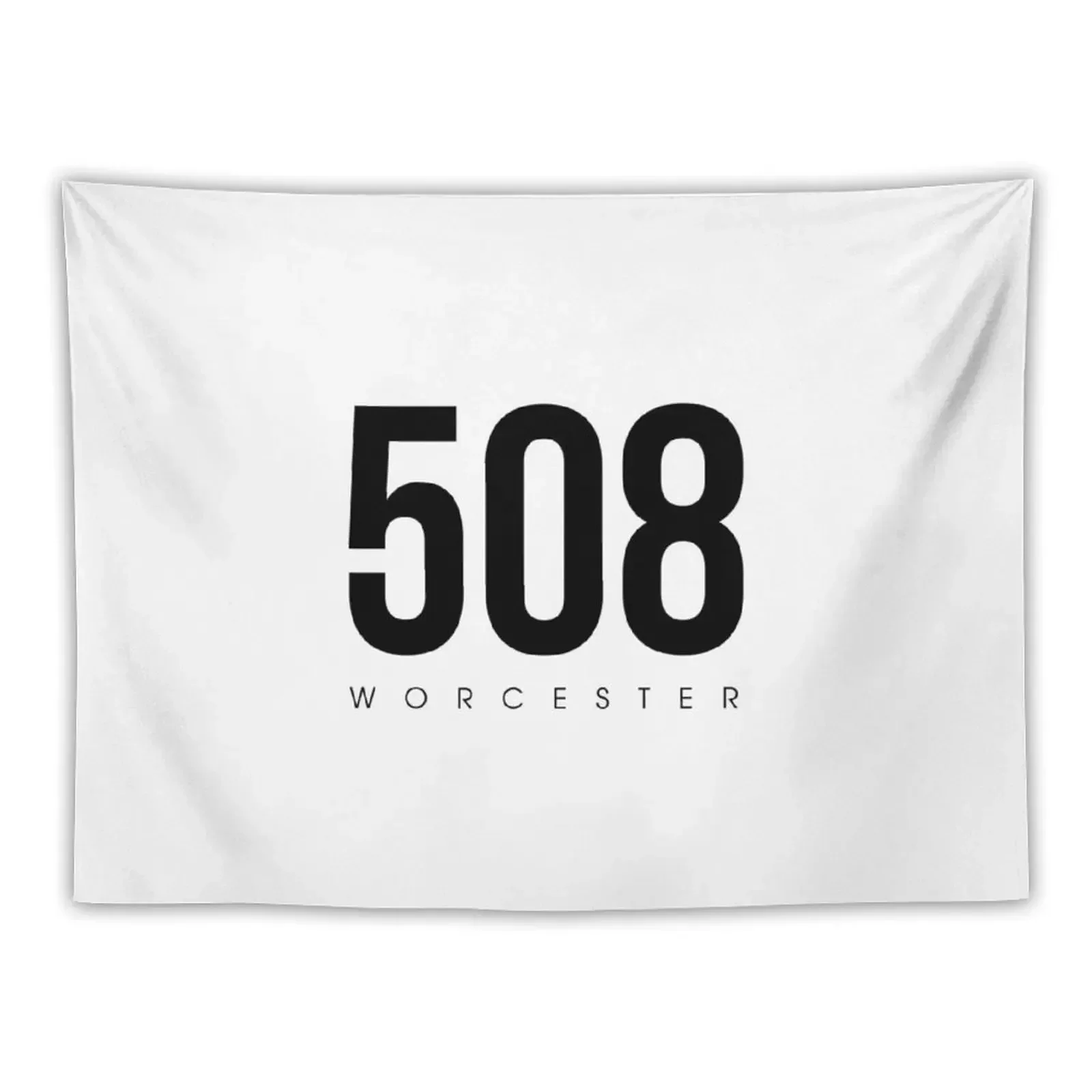 Worcester, MA - 508 Area Code Tapestry Home Decorators Bedroom Deco Room Decor Aesthetic Tapestry