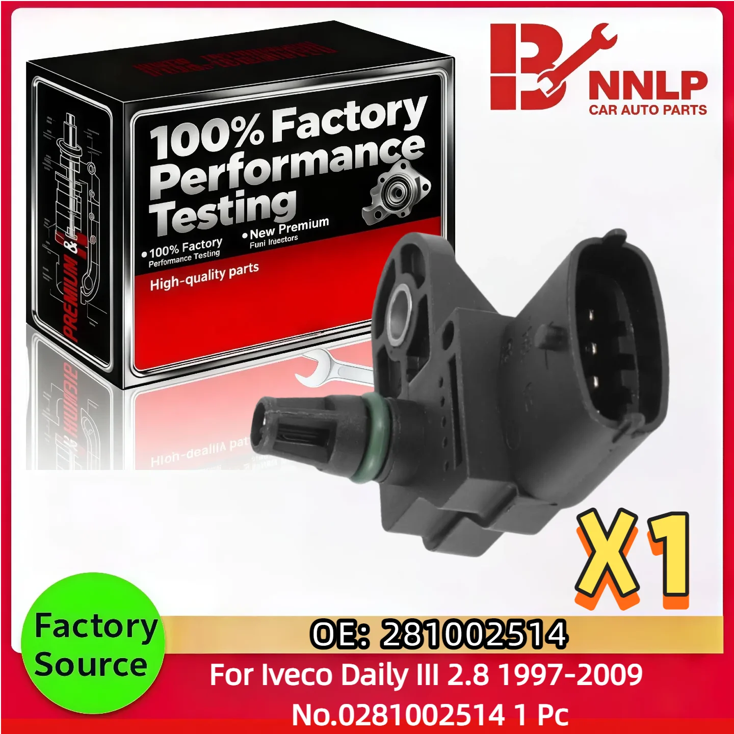 Sensor MAP de pressão absoluta coletor para Iveco Daily III 2.8 1997-2009 No.0281002514 1 peça 281002514
