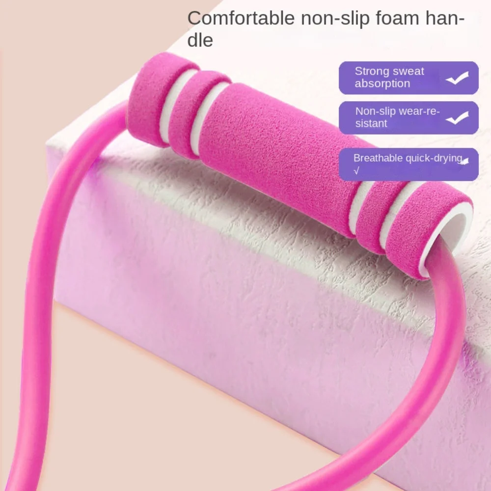 Tensile Tape Yoga Resistance Band Chest Expander 8 Shape Yoga Pilateselastic Band Solid Color TPE Pull Rope Band
