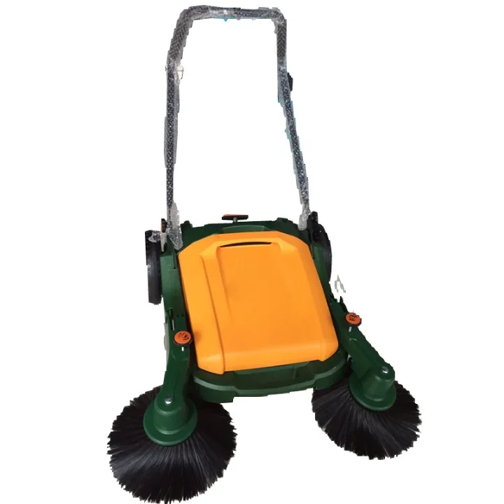 Small Non-powered Push Sweeper  Portable and Foldable Industrial Commercial Road Cleaning Sweeper