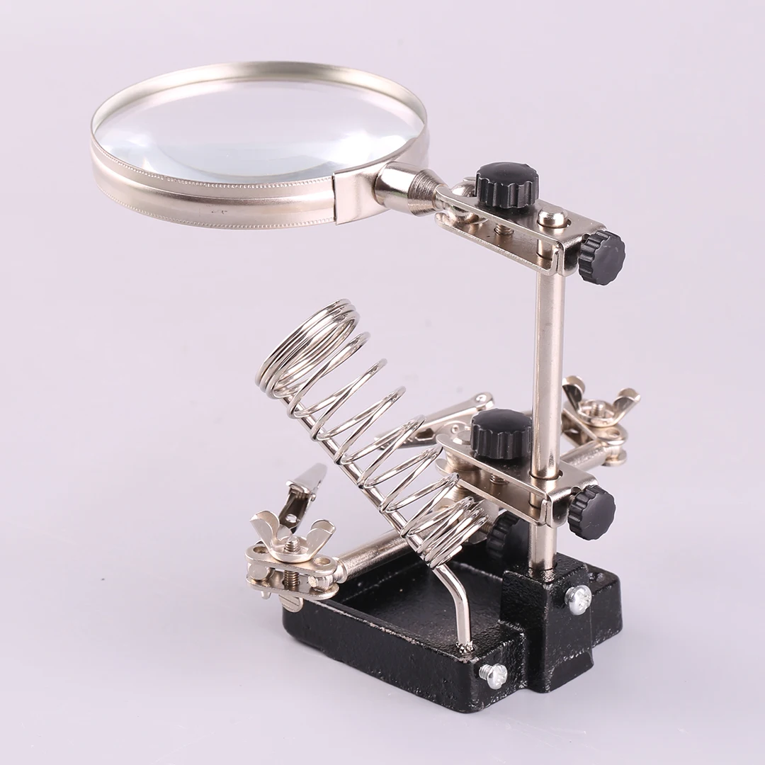 

Многофункциональный верстак для обслуживания с увеличительным стеклом, рамой паяльника и механической рукояткой для сварки и ремонта