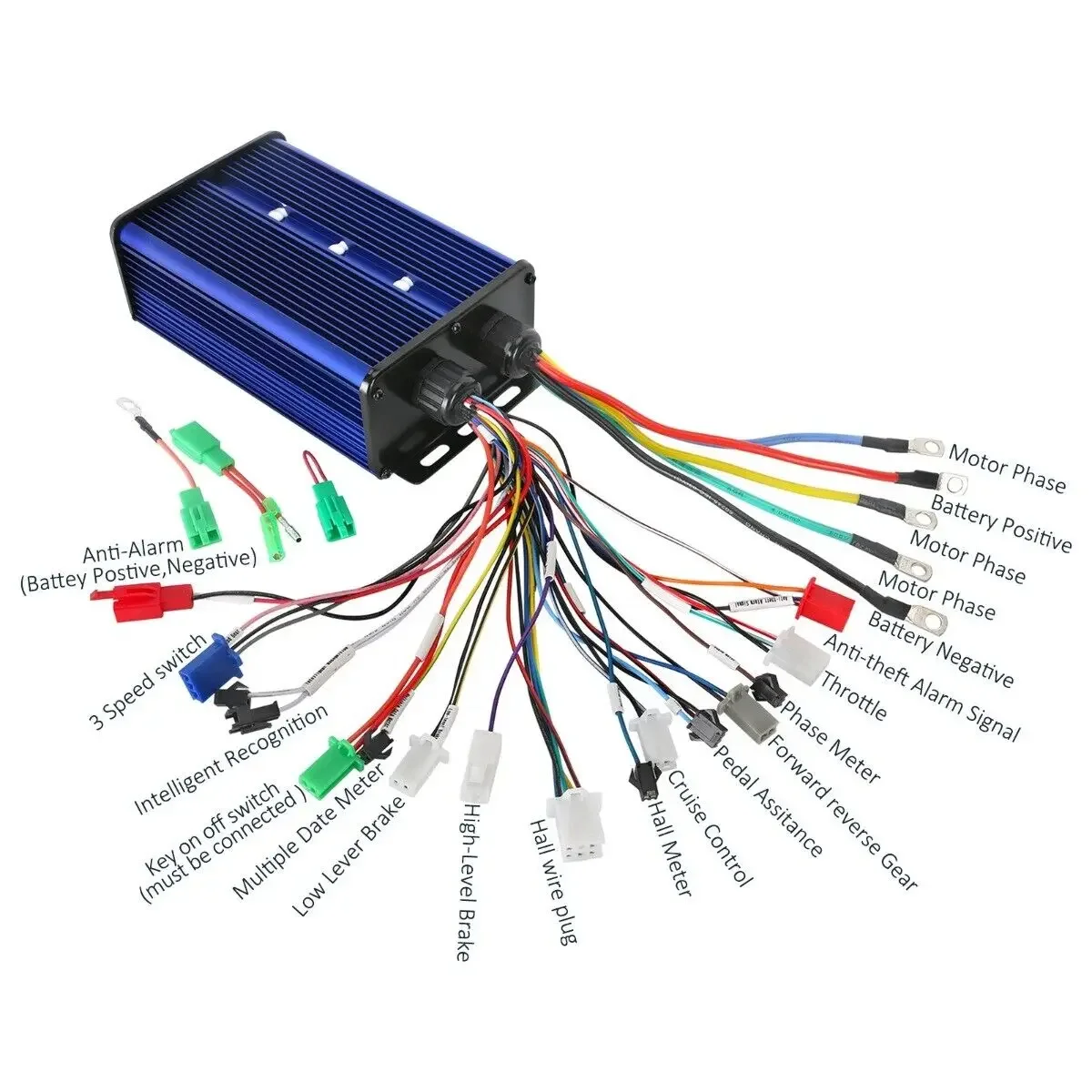 72v 1500w Borstelloze Motor Controller Differentieel Versnellingsbak voor Mini Go Kart ATV Trike Elektrische Golfkar Voertuig motorfiets Onderdelen