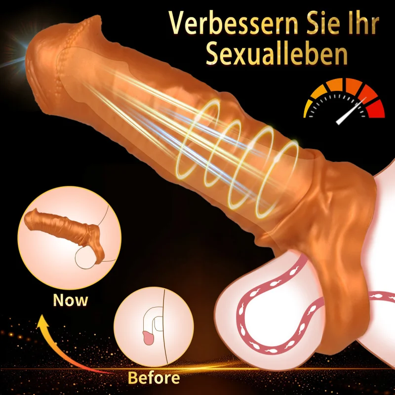 Horse Penis Sex Sleeve for Men Wearable Realistic Sleeve Animal Sleeve Wolf Tooth Sleeve Long-lasting Thickened Enlarged