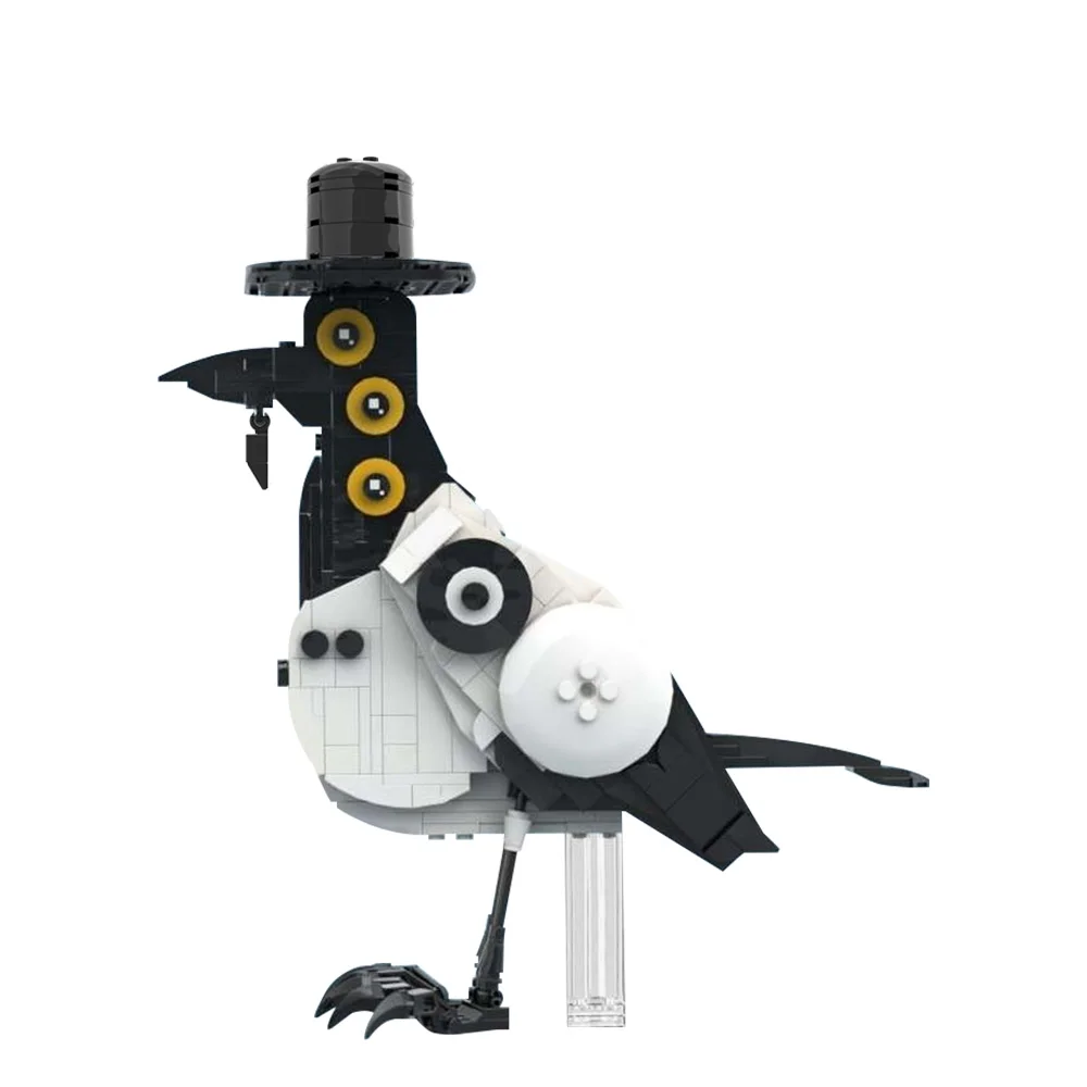 

Gobricks MOC-228151 Sussie Demonic Magpie Bricks Model K-pop Demon Hunters Birds Building Blocks Toys Gift