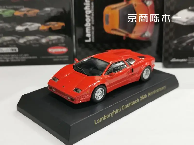 

1/64 Lamborghini Countach 25th anniversary KYOSHO Collection die cast alloy trolley model ornaments gift