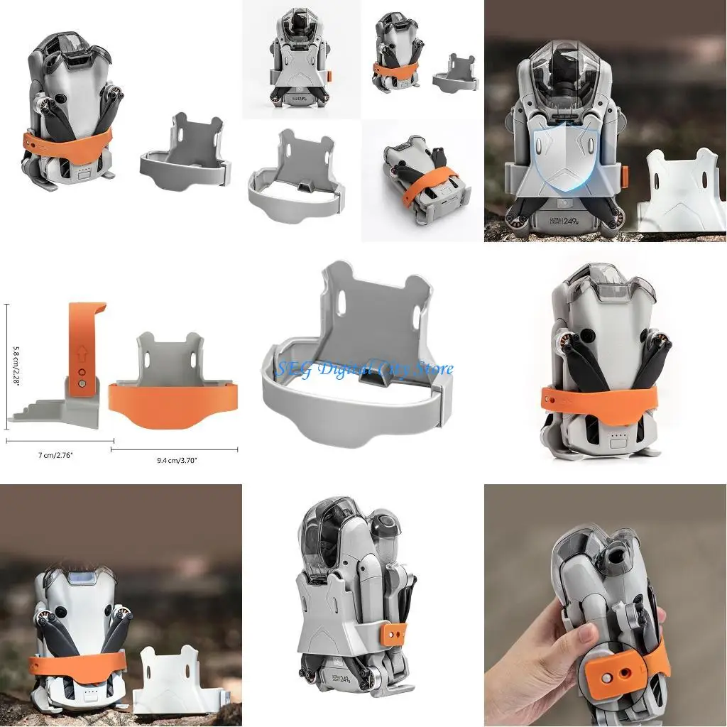 

U75B Soft Paddles Retention Strap For Mini 4 Propeller Holder Strap Gray