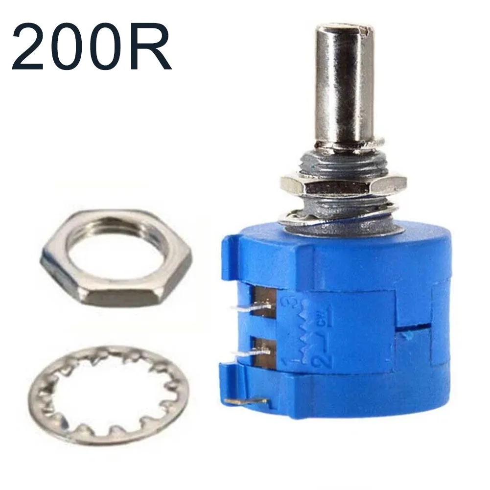 Blue 3590S Rotary Potentiometer 10 Turn Wire Wound Resistor For Signal Conditioning Point Calibration And Gain Control