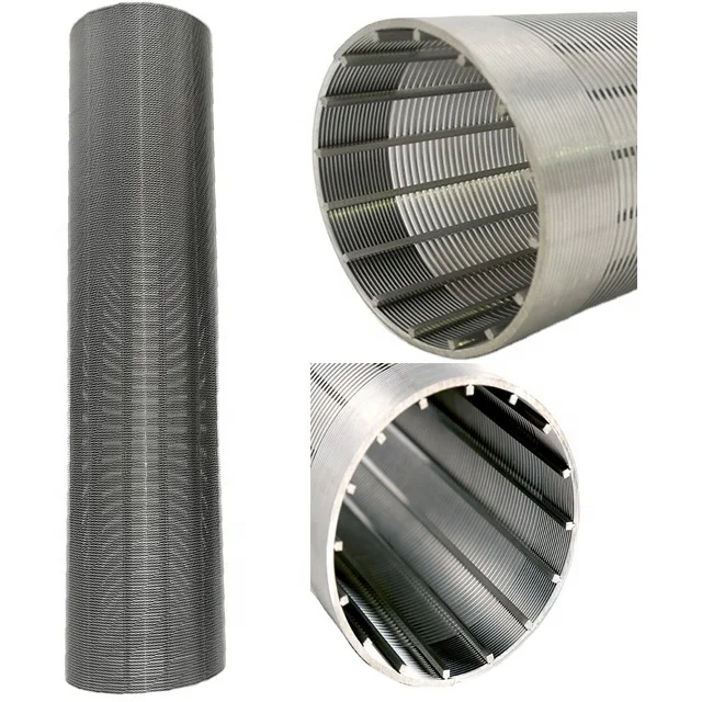 LIANDA Wire V Shaped Wrapped Slot Pipe Screen Filter/johnson Wedge Wire Screen Mesh/sand Filter