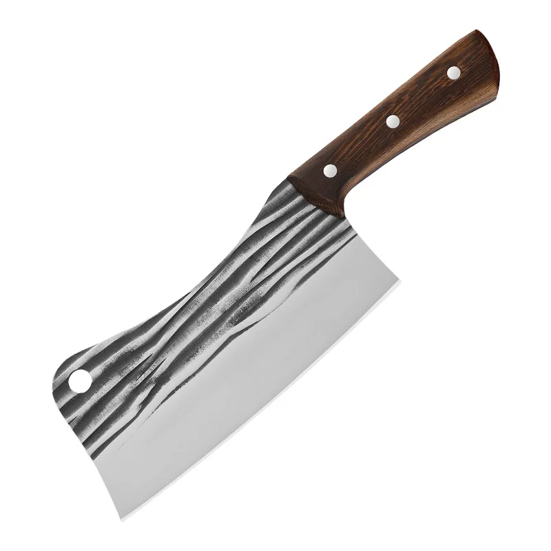 Kitchen knife, forging bone chopping and slicing knife, Multi purpose kitchen knife, wooden handle