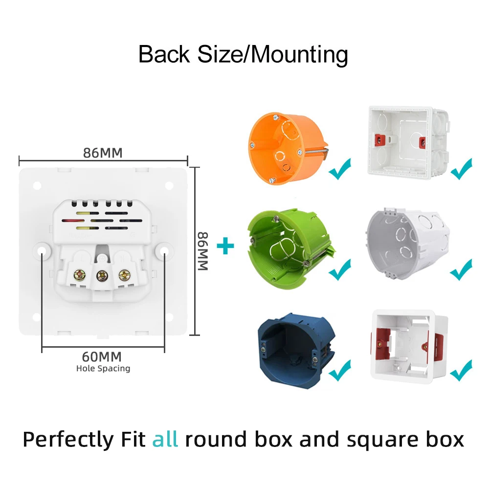 EU Usb wall socket 16A 250V, Wall Electricall Socket with usb charging 5V 2A, 86*86mm Flame Retardant Plastic Panel