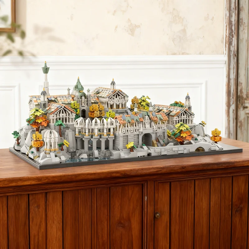 

5788 деталей MOC: Мини-модель Ривенделла из «Властелина колец», конструктор, креативный подарок, DIY-декор для взрослых и детей, премиум-класс, для рабочего стола