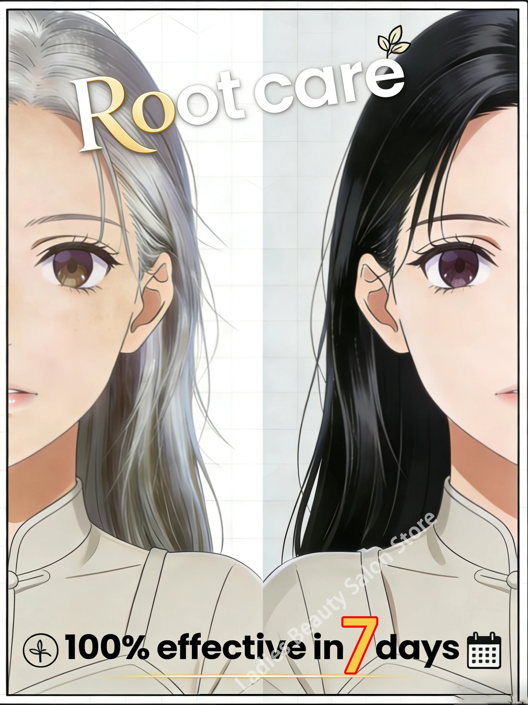 

This plant-extract hair-darkening essence replenishes melanin, is quickly absorbed to nourish hair, and leaves it healthy and sh