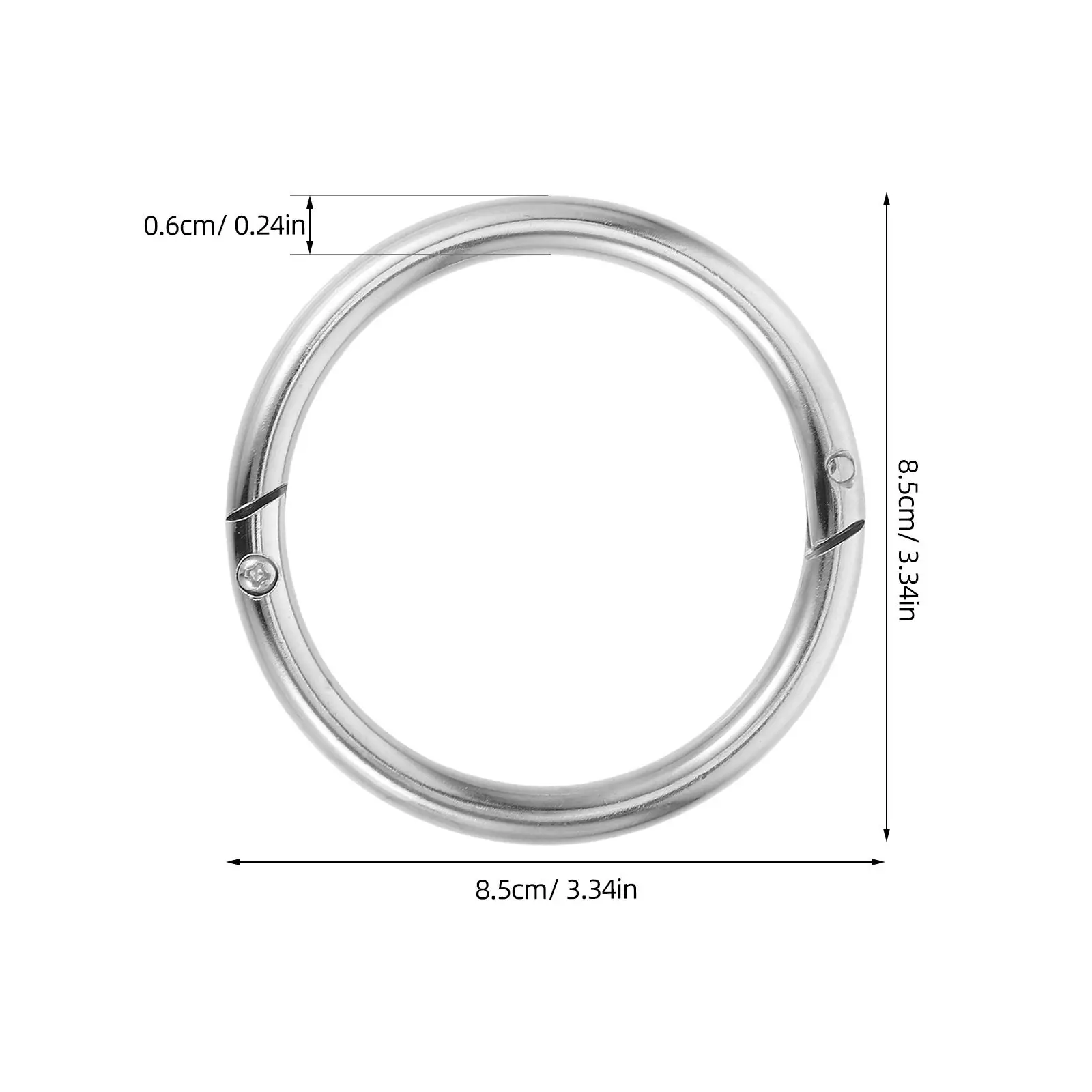 Heavy Duty Cattle Nose Rings Robust Bull Nose Ring for Reliable Livestock Control Farm Animal Equipment Cattle Farm Management