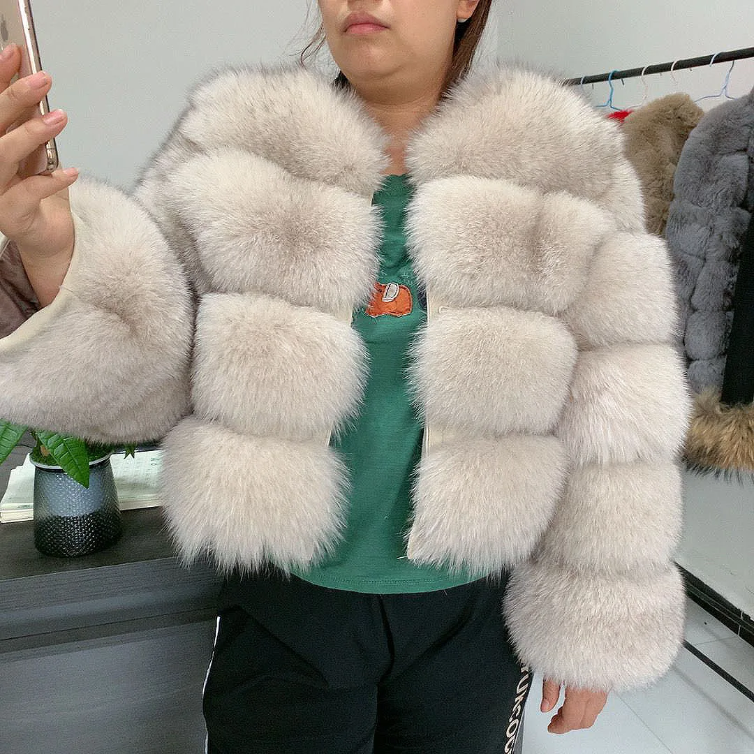 2024 new real Fox fur coat high-grade large panel Genuine Fox fur jacket 100% real fur women's winter warm fur coat