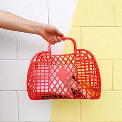 New Design Large Bathroom Laundry Basket Foldable Mesh Portable Plastic Bathroom Assemble For Household Cloths Storage