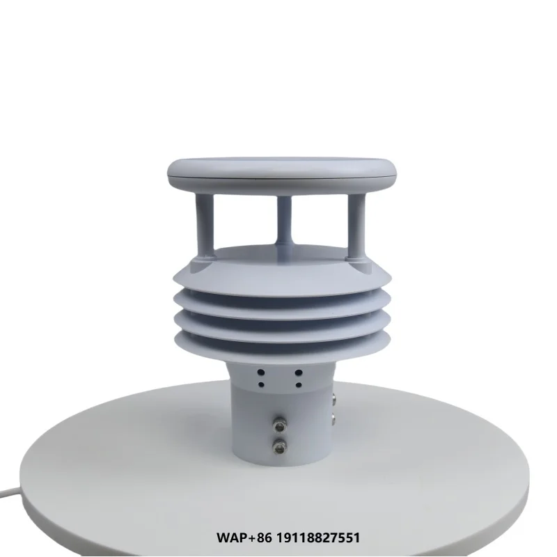 

5-in-1 Ultrasonic Weather Station RS485/Wireless Anemometer Measures Wind Speed/Direction Temperature Humidity Pressure Sensor