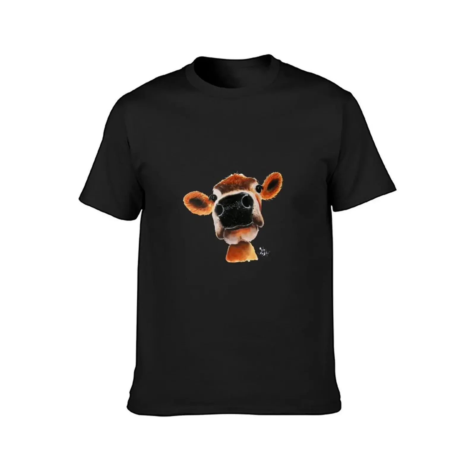 JERSEY CoW PRiNT ' JeRSeY JoY ' BY SHiRLeY MacARTHuR T-Shirt tops korean fashion anime clothes mens graphic t-shirts