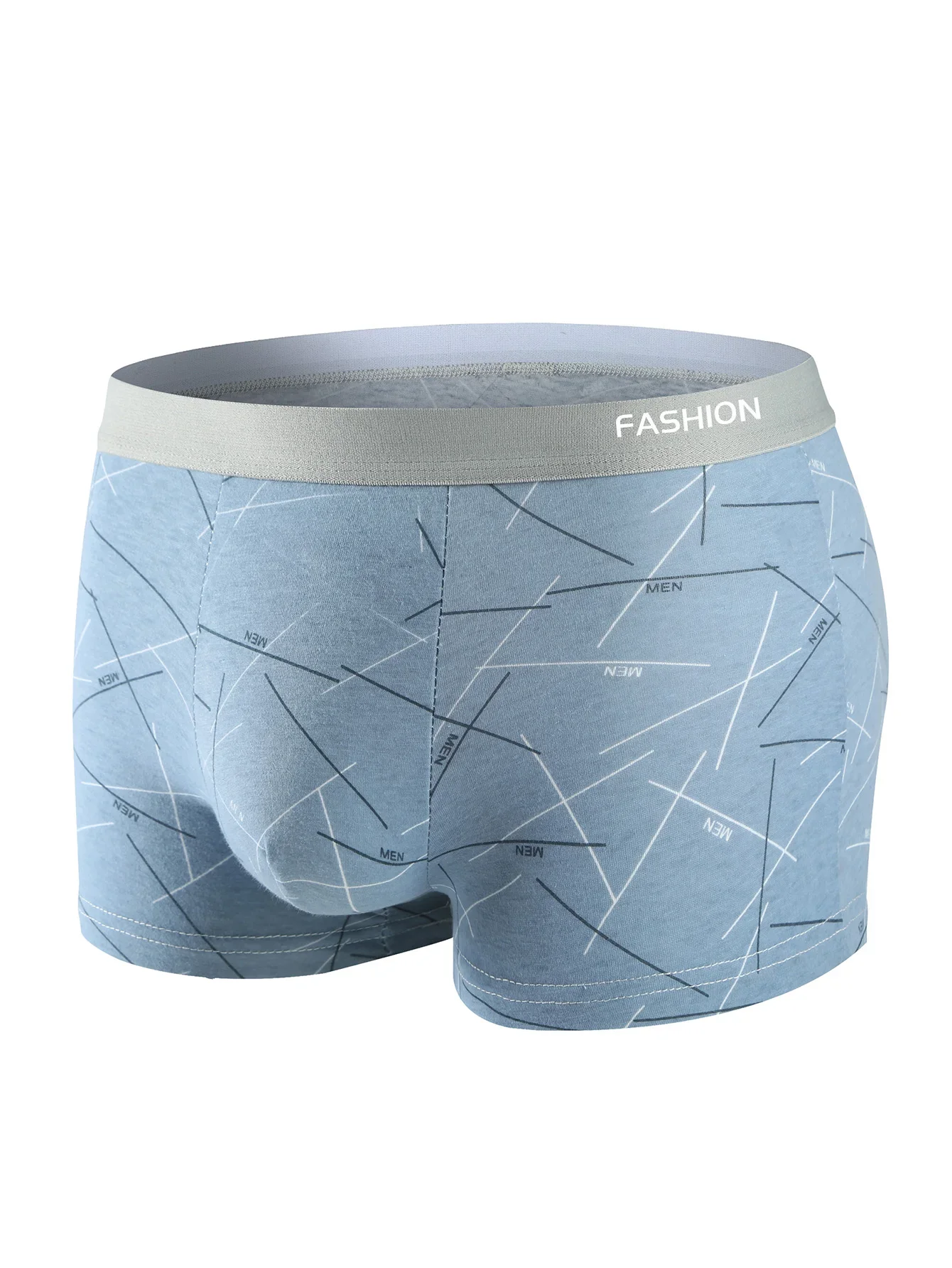 4 Pieces of Men's Underwear Comfortable Soft Fashionable Trendy Individual Men's Boxer Briefs Line Athleisure Pants