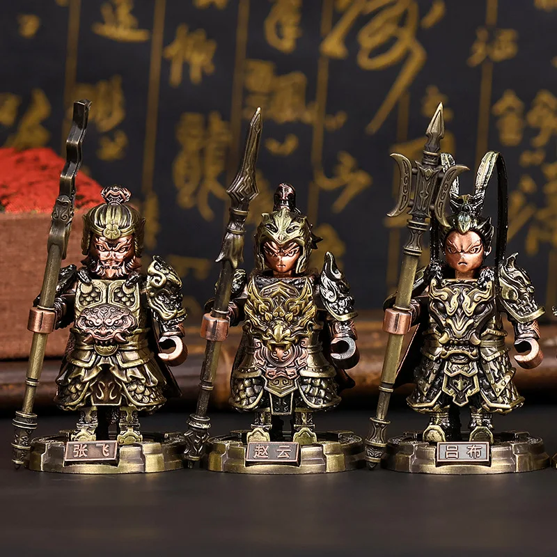 三国志 五虎将軍 魯備 組み立てブロック ブラインドボックス マグネットブロック おもちゃ マグネット式 分解可能 メタルフィギュア