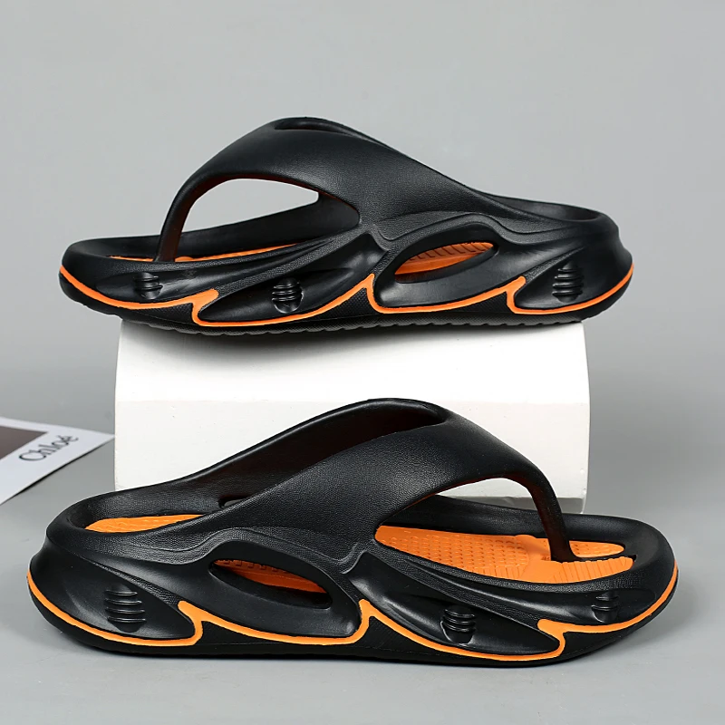 

Men Slippers Summer EVA Flip Flops EVA Lightweight Non Slip Sandals Platform Soft Slides Bedroom Unisex Comfortable Bathroom