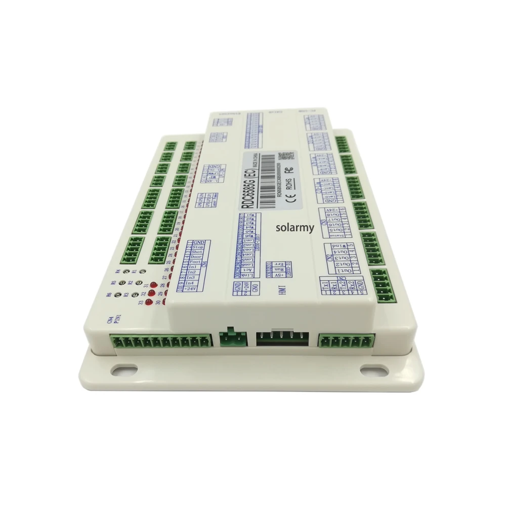 Поддержка 6 лазерных каналов RuiDa Off Line Control Card RDC6585G с 5-дюймовым цветным экраном для станка для лазерной гравировки и резки CO2
