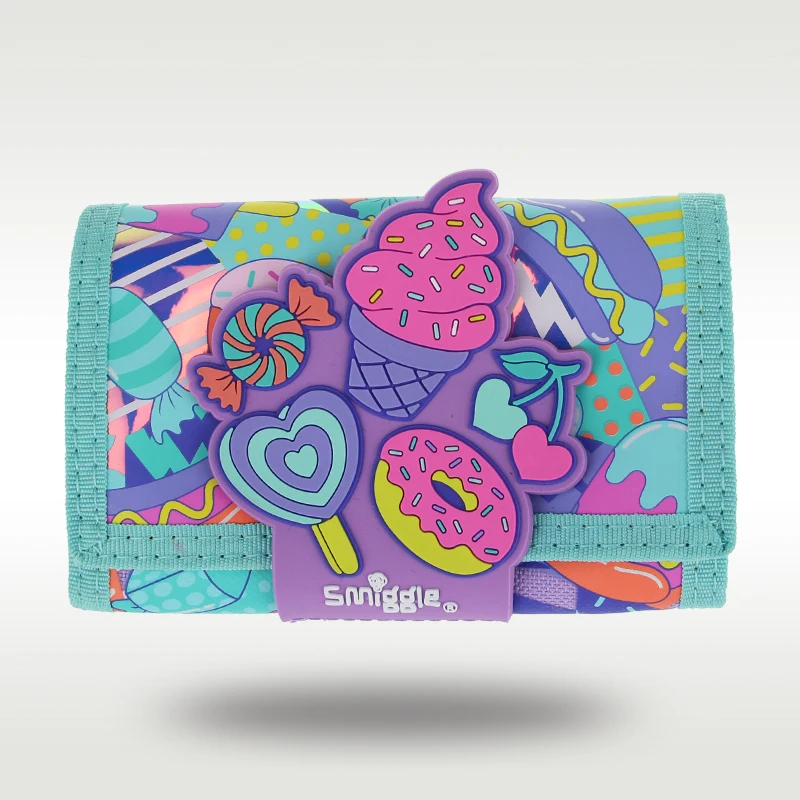 

Australia Smiggle Original Kids Wallet Colorful Ice Cream Wallet Leather Card Bag Coin Girl Cute Wallet Original High Quality