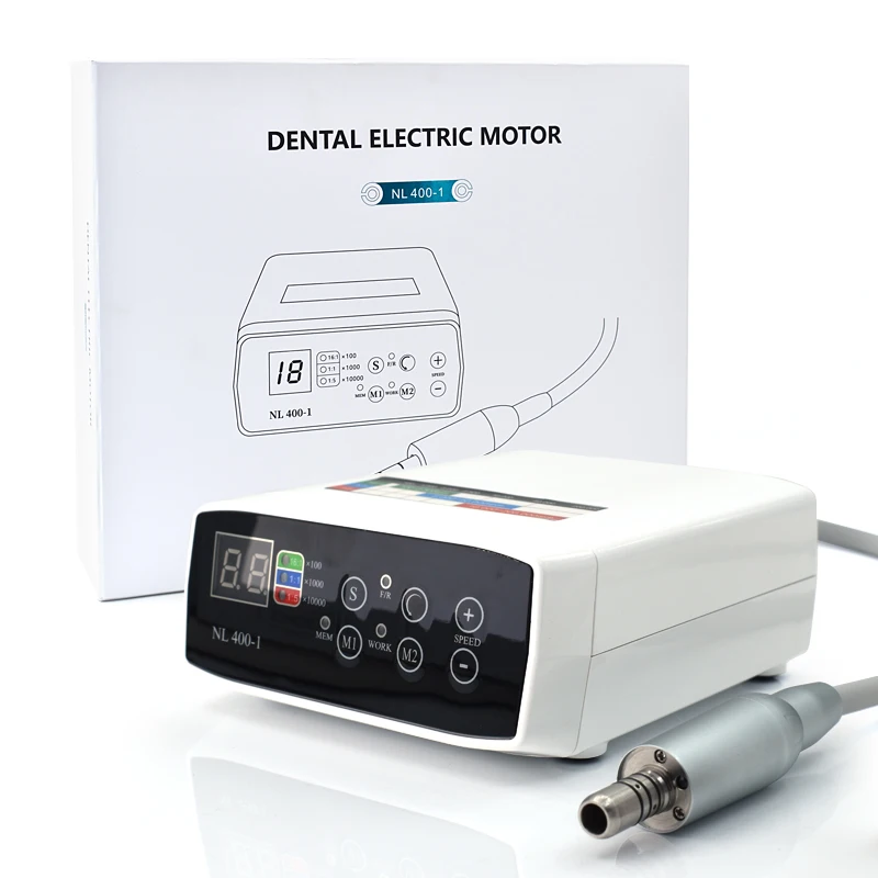 

LED Dental Electric Motor Brushless Micromotor Work With Increasing/Slow Speed Handpiece Optical Contra Angle Portable