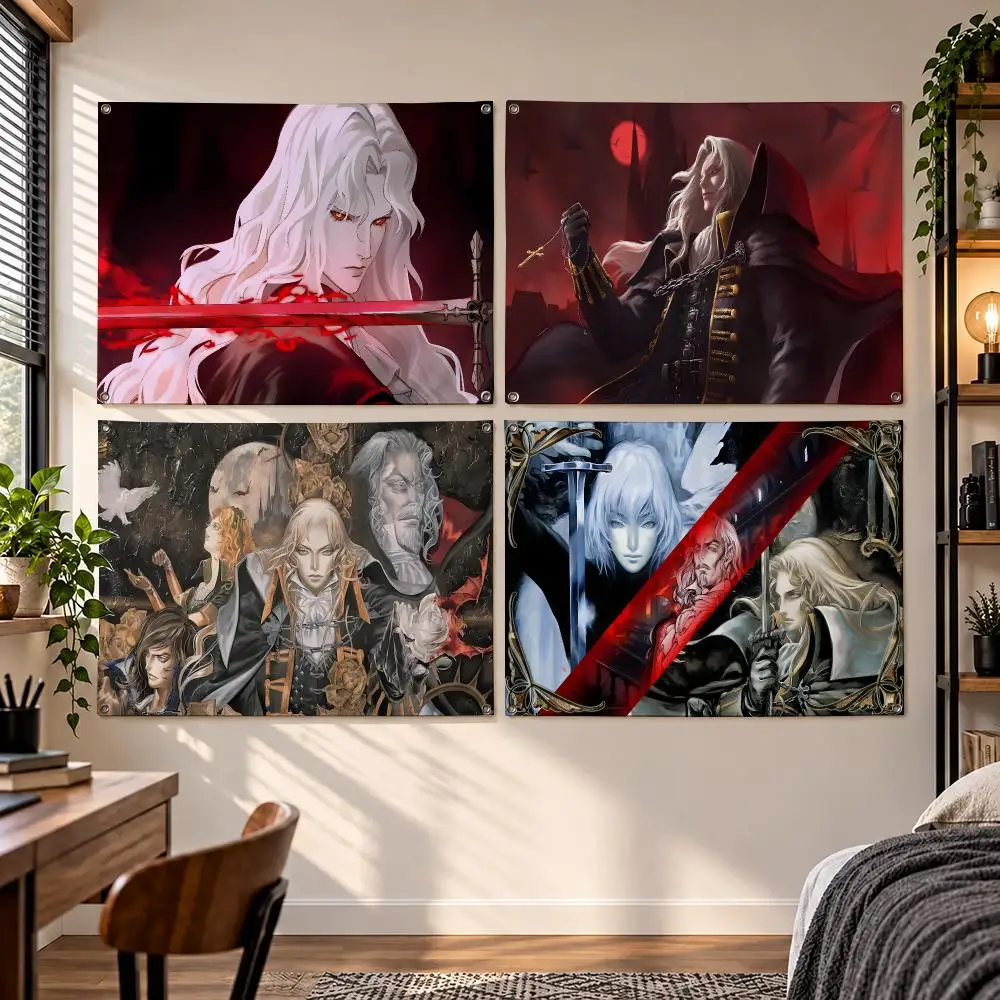 Game Castlevania: Symphony of the Night Flags Flag Suitable For Party Club Outdoor Interior Wall Decoration Banner Fans Gift