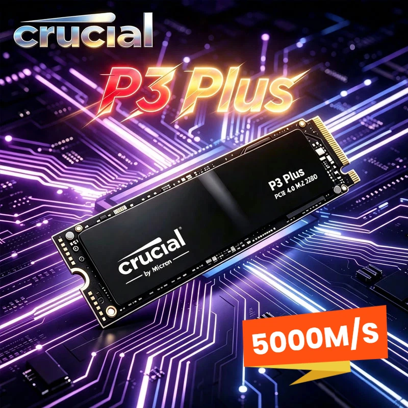 Crucial P3 Plus SSD Internal Hard Drive 1TB 2TB PCIe Gen4 NVMe M.2 SSD (OEM Package)&Crucial NVME 2280 P310 1TB SSD&Crucial T500