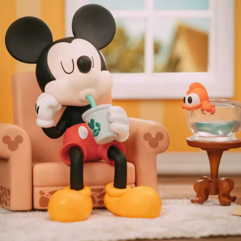 Disney Mickey and Friends Happy Hour Series Blind Box Surprise Box Original Action Figure Cartoon Model Mystery Box Collection view 3