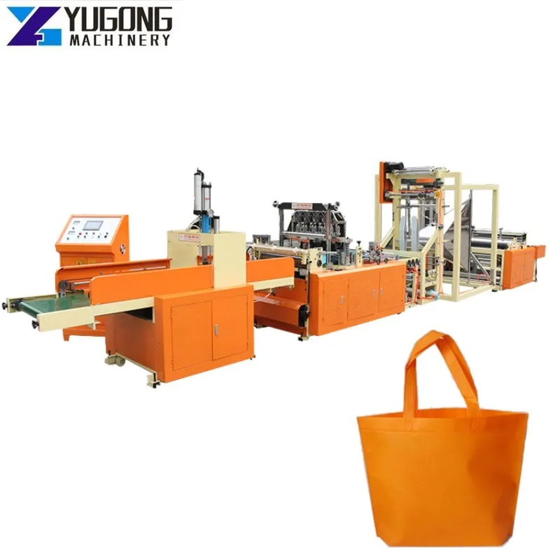 Fully Automatic Square Bottom Kraft Paper Bag Machine Making Paperbags with Twsited Rope Handle Made Paper Bag for Sale