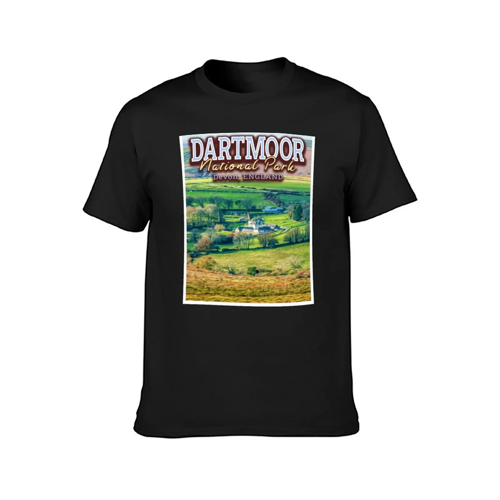 DARTMOOR NATIONAL PARK - DEVON ENGLAND UNITED KINGDOM T-Shirt customs sports fans mens graphic t-shirts anime