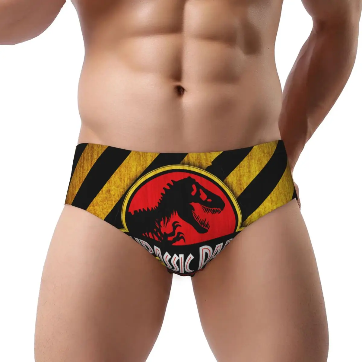 

Custom Men Jurassic Park Panties Underwear Male Soft Dinosaur World Briefs Underpants