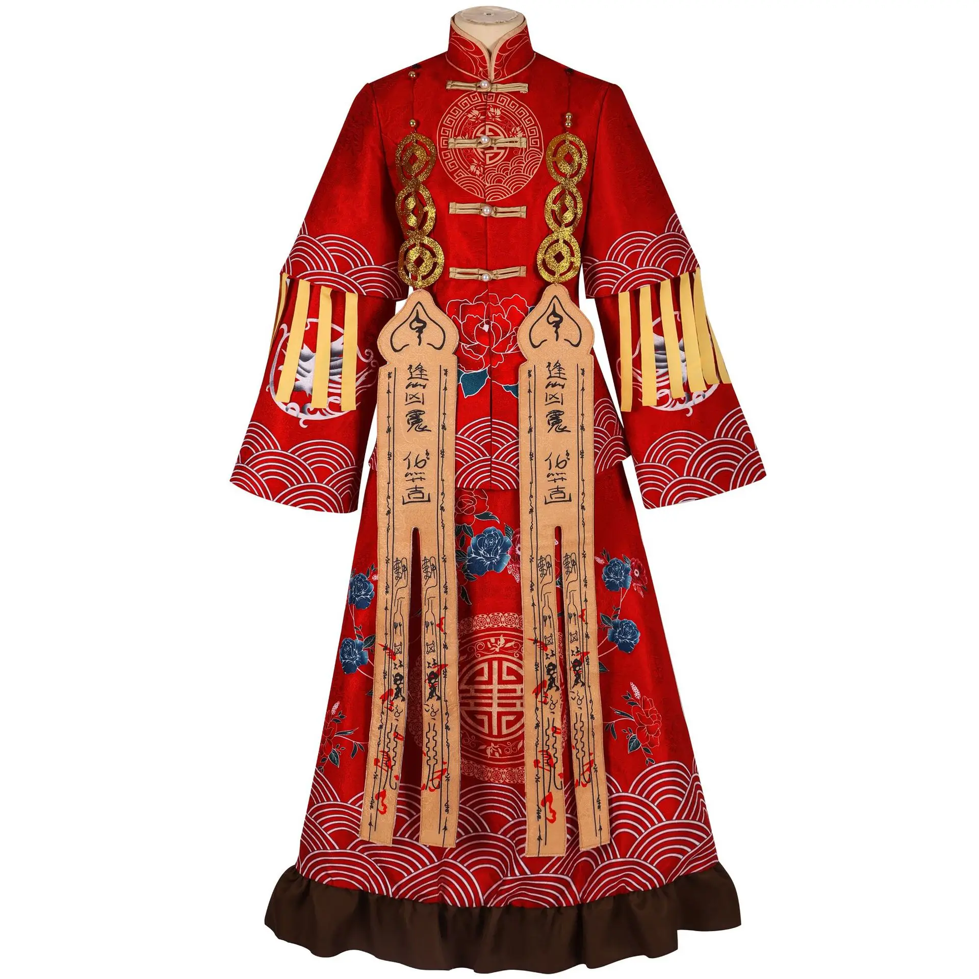 Пятатый Cos игровой костюм, парфюмерный Nie Molong, бумажное свадебное платье, страшный призрак невесты, карнавальный костюм на Хэллоуин