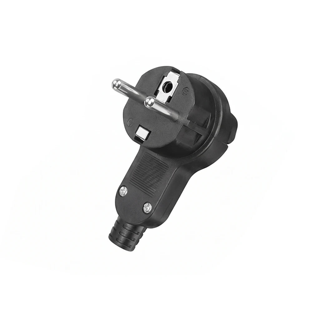 16A 250V EU Self‑Assembly Rewirable Schuko Plug DIY Install European Power Connector Flame‑Retardant For Electric Replacement