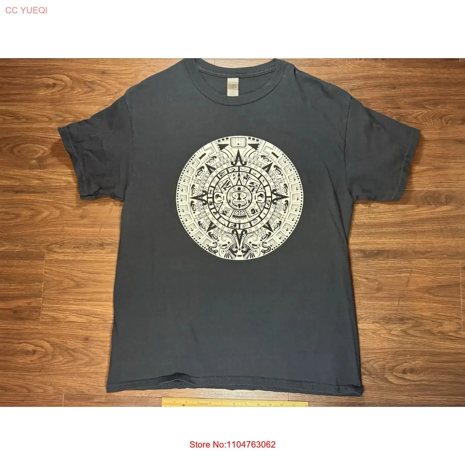 Mayan Calendar Keep Austin Weird Curra s Grill T shirt Size Large vintage Washed Soft graphic Stretched Versatile Slightly