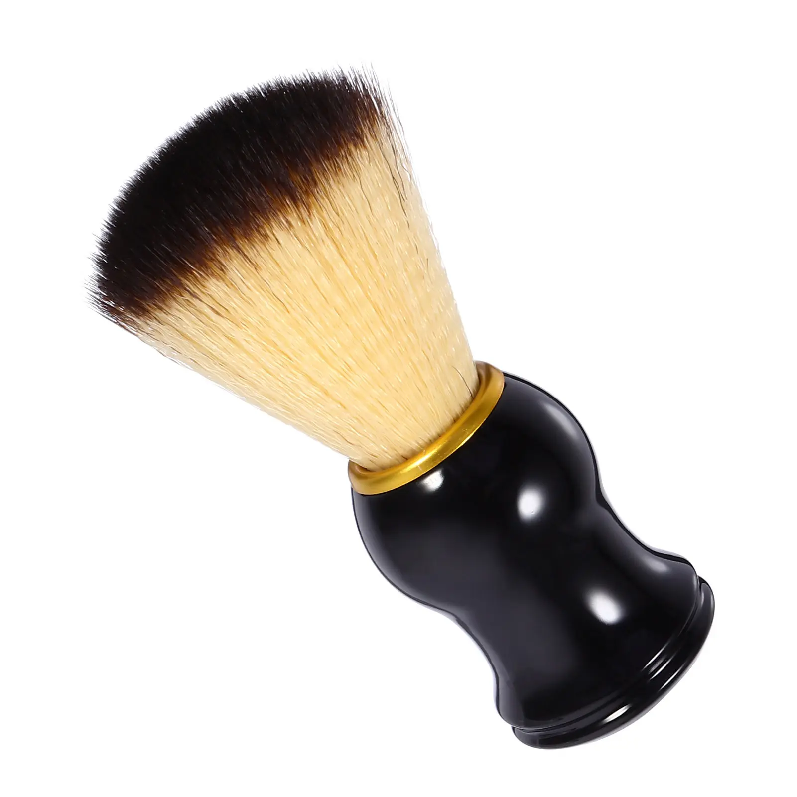 Wooden Handle Nylon Beard Brush Small Size Gentle Exfoliating Shaving Brush Travel Portable Male Mustache Care Supplies