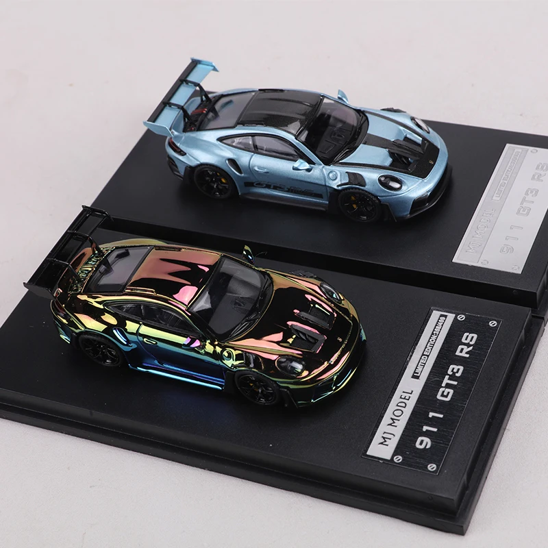 MJ 1:64 911 GT3 RS Die-cast alloy simulation car model toy