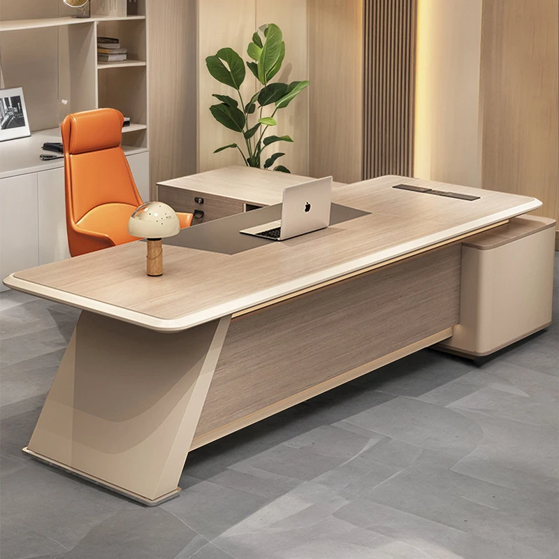 CEO desk,boss table,office Furniture,Luxury With A - Feel, Lacquered Executive , Simple Modern High-End Manager'S Office CEO Des