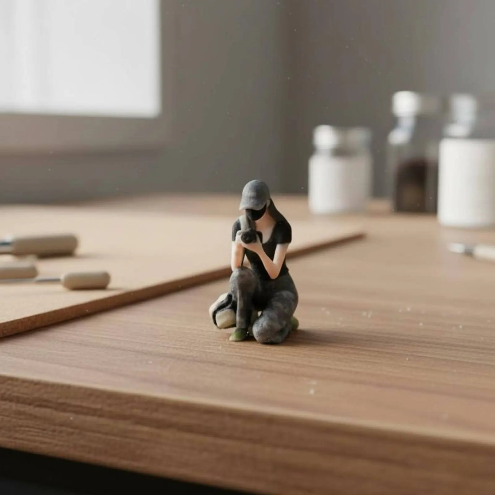 

1:64 Scale Figure Collectible 3D Printed Figurine Painted Resin Figure Collection Piece