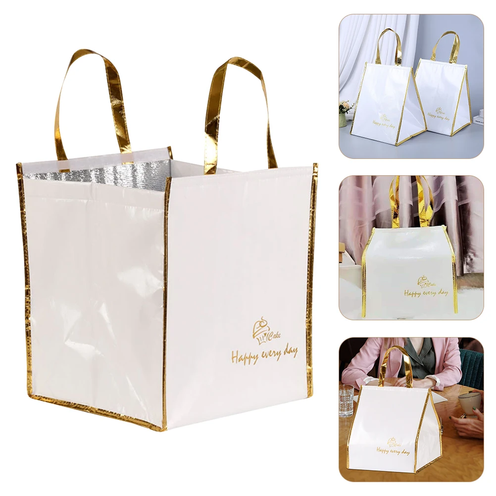 

Stylish Insulated Thermal Bag For Food Delivery Heat Preservation Cake Storage Take-Out Bag Strong Load Capacity Outdoor