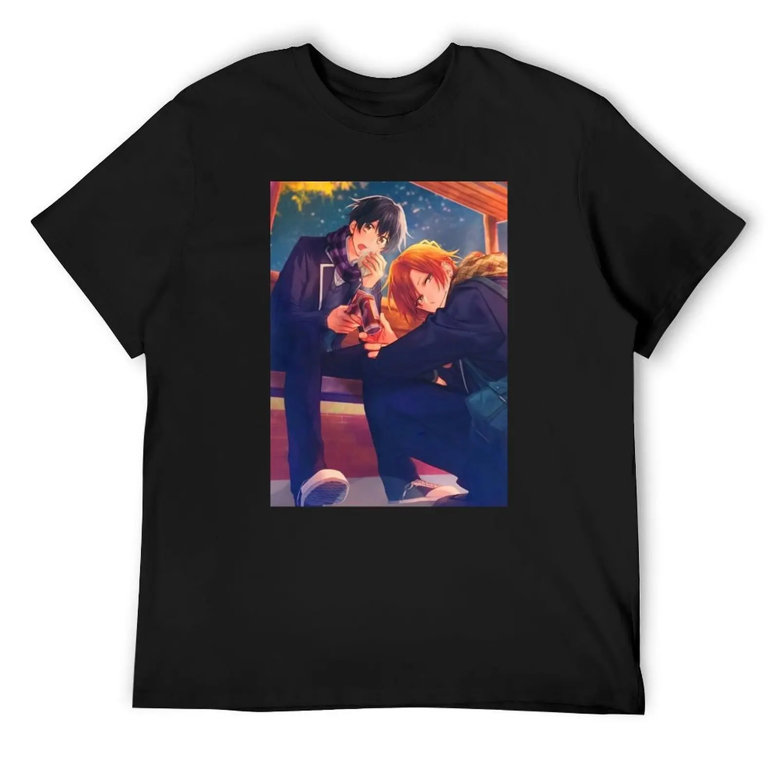 Sasaki and Miyano anime T-Shirt Aesthetic clothing man t shirt blue archive mens t shirts