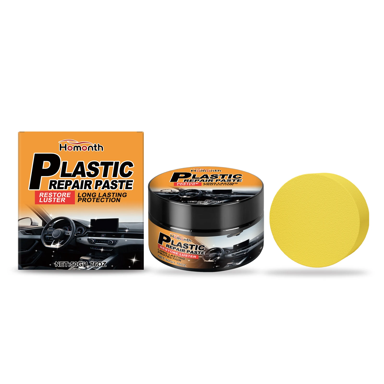 

Plastic refurbishment care cream for car wheel hub wear, corrosion, fading, maintenance, cleaning, refurbishment care