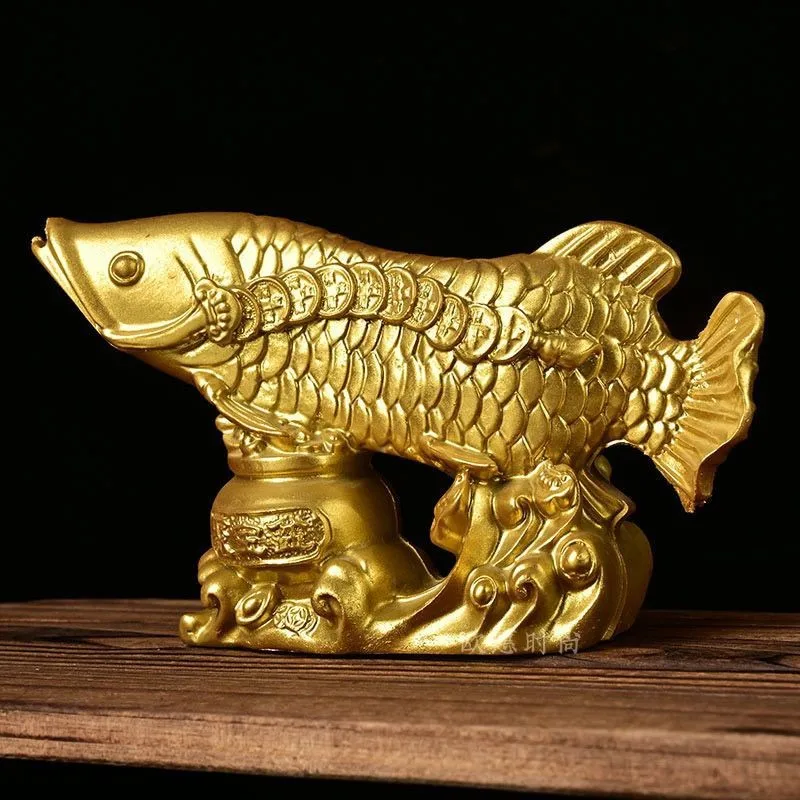 Wholesale all kinds of resin handicrafts ornament cornucopia rich fish live broadcast supply