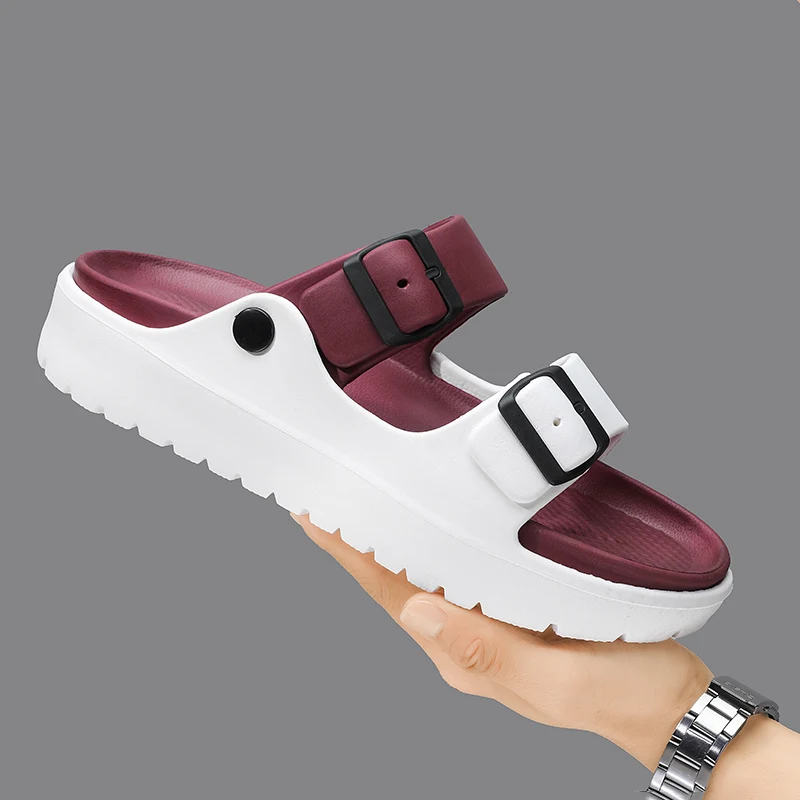 

Summer Men's Slippers Soft Slides Indoor Outdoor Beach Sandals Anti-slip Fashion Men Casual Garden Shoes Male Outdoor Slippers