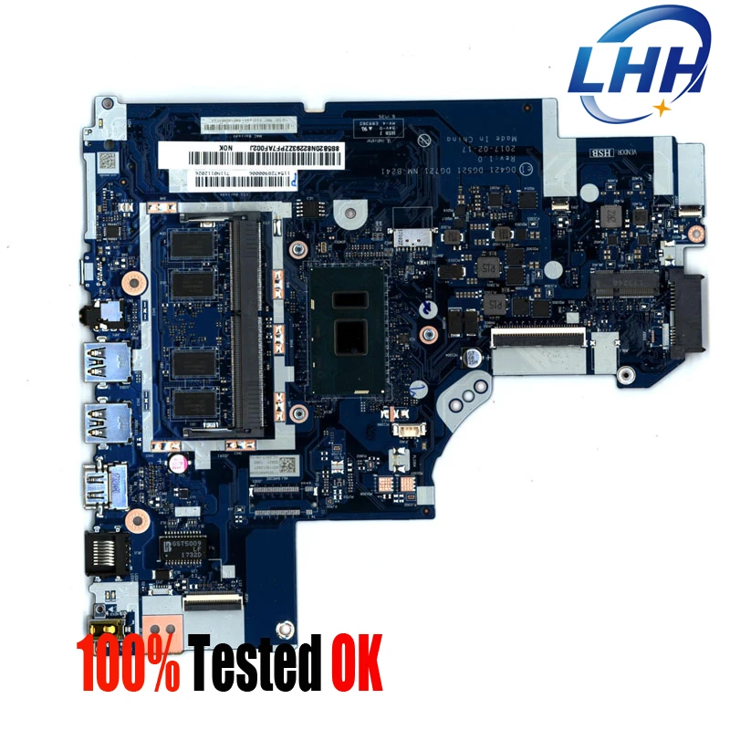 

I3-7100U for lenovo Ideapad 320-14IKB Laptop Motherboard NM-B241 Mainboard UMA 4G RAM 100% Test