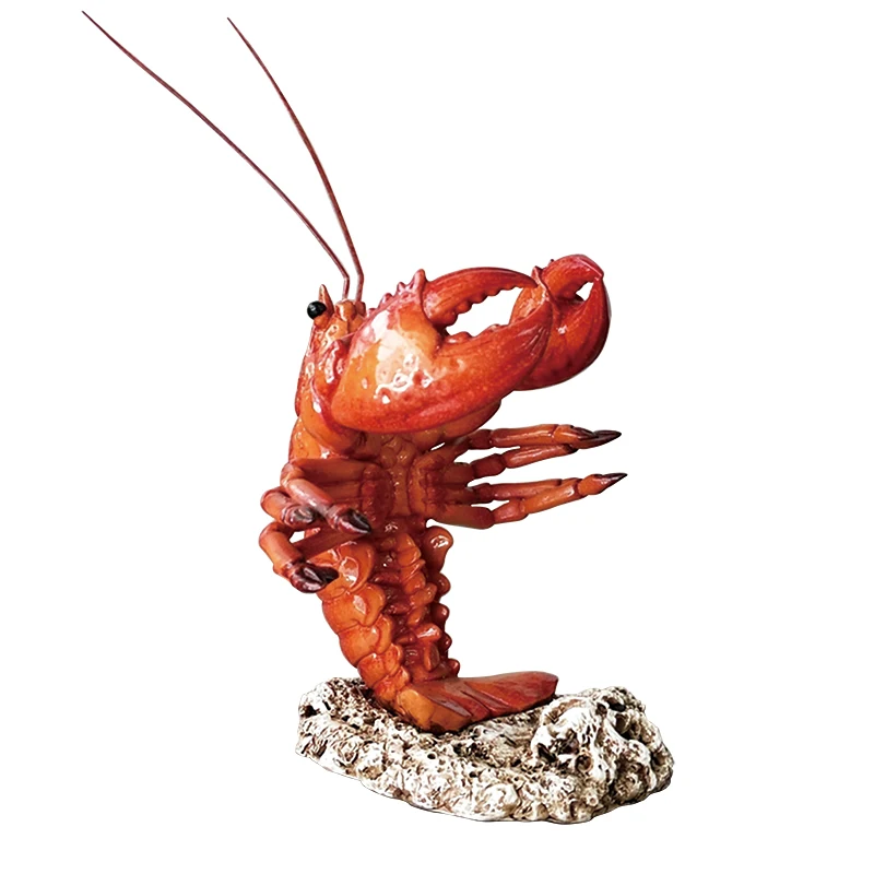 Lobster Statue Wine Holder Resin Langouste Bottle Rack Kitchen Marine Ornament Seafood Restaurant Craft Decor Bar Accessories