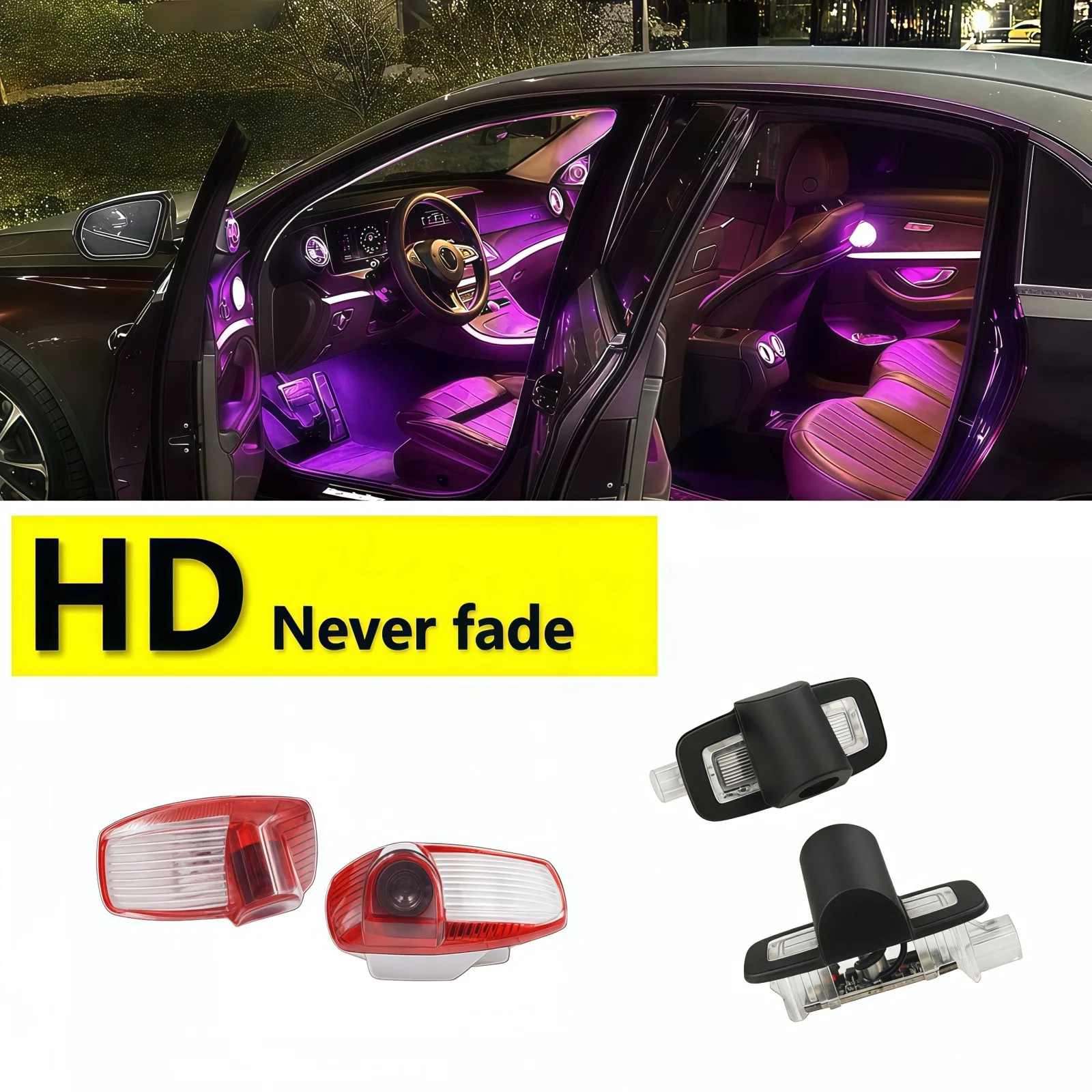 

HD 2X For Porsche Panamera MK1 970 971 4S GTS GT3 G1 G2 2010-2026 2025 2024 2023 2018 2012 Led Car Door Projector Welcome Light