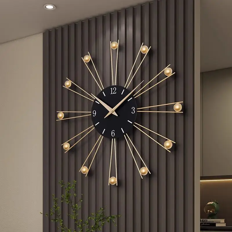

Creative Grid Decorative Wall Clock for Living Room Modern Minimalist Atmosphere Hanging Clock